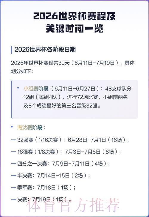 2026世界杯赛程及实时比分查询助手
